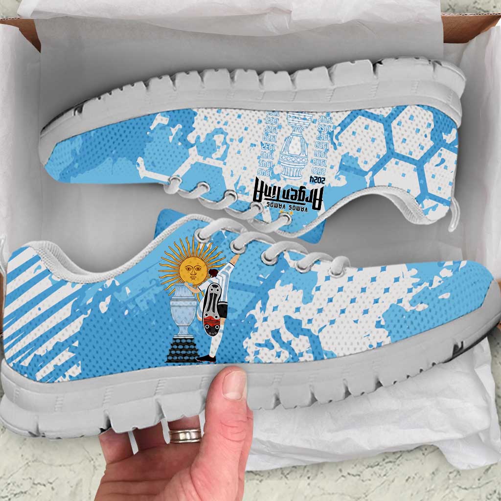 Argentina Football Sneakers Campeones De la Historia - Blue Style LT9