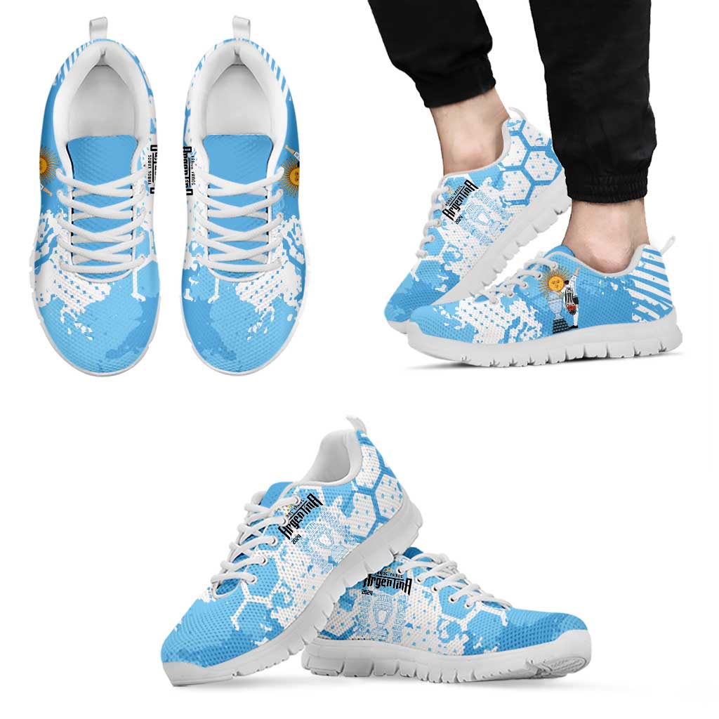 Argentina Football Sneakers Campeones De la Historia - Blue Style LT9