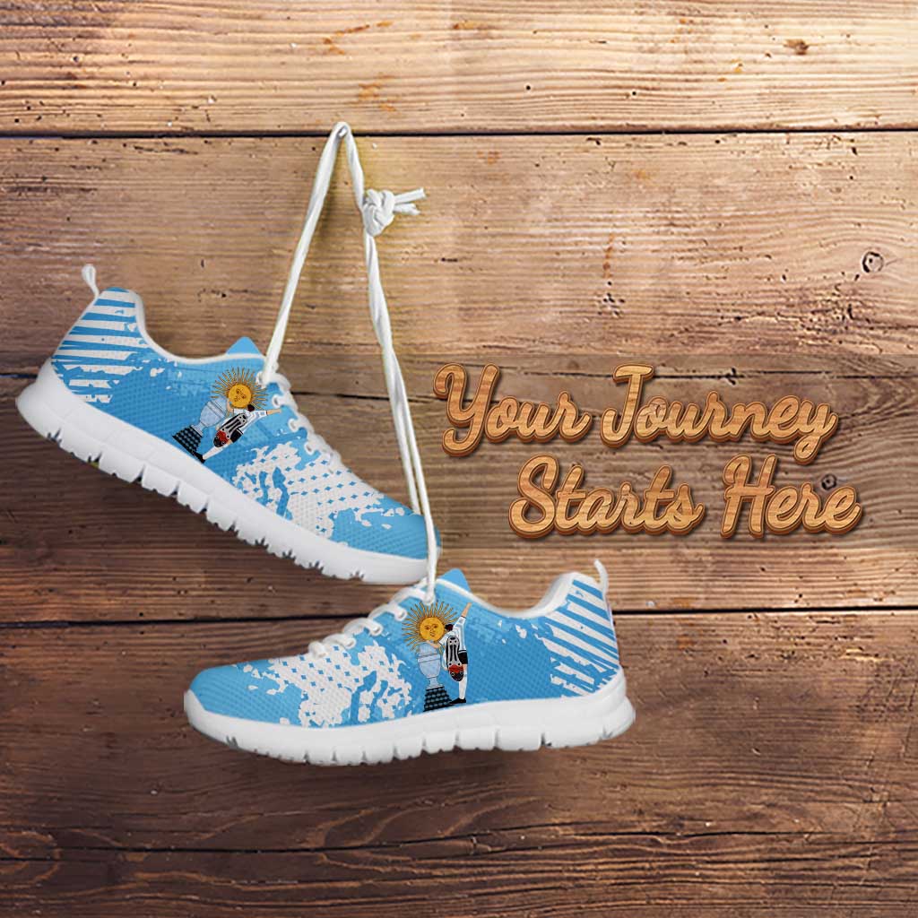 Argentina Football Sneakers Campeones De la Historia - Blue Style LT9