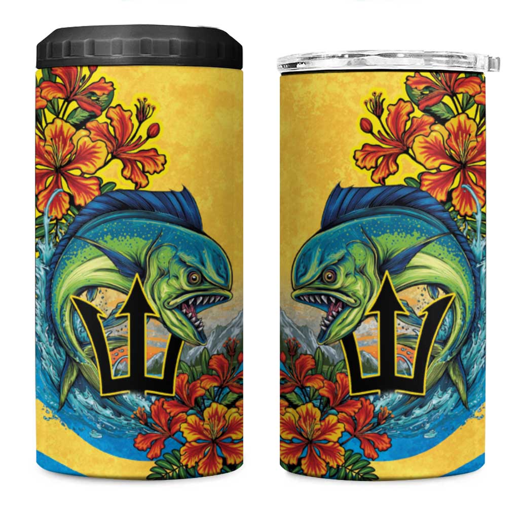 Black Barbadians Mahi-mahi Trident 4 in 1 Can Cooler Tumbler LT9