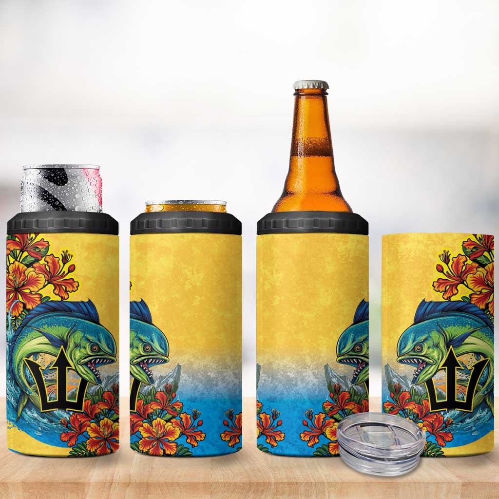 Black Barbadians Mahi-mahi Trident 4 in 1 Can Cooler Tumbler LT9