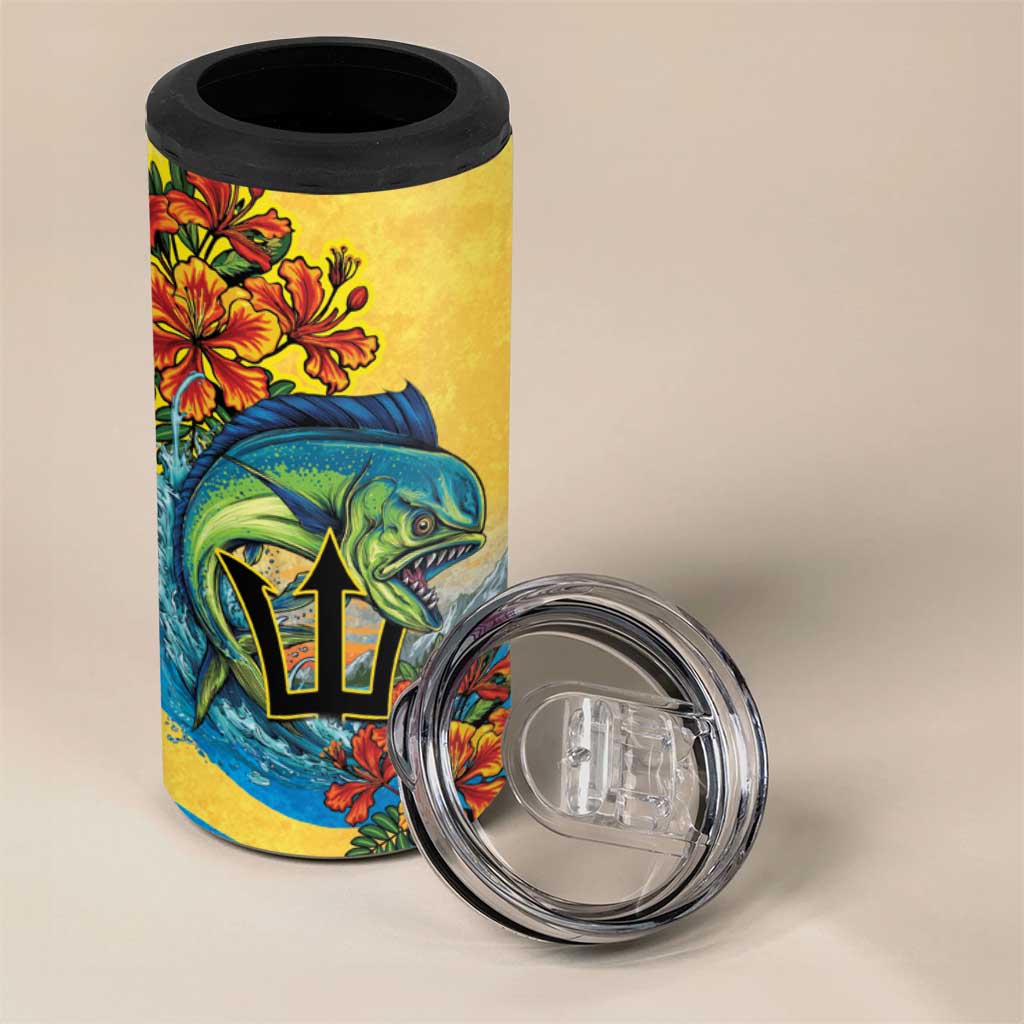 Black Barbadians Mahi-mahi Trident 4 in 1 Can Cooler Tumbler LT9