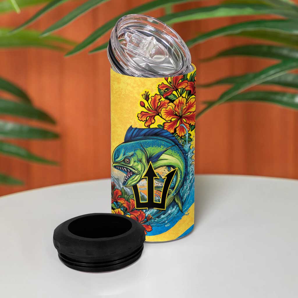 Black Barbadians Mahi-mahi Trident 4 in 1 Can Cooler Tumbler LT9