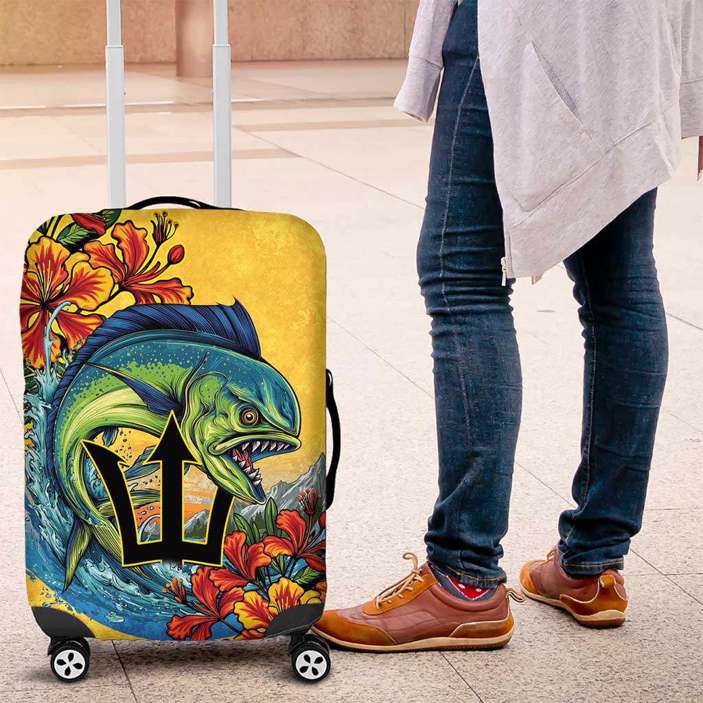 Barbados Mahi-mahi Trident Luggage Cover LT9