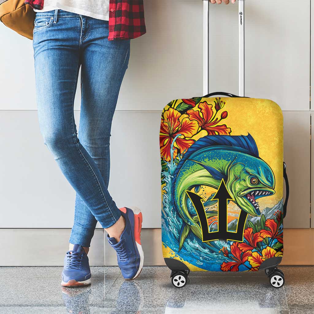 Barbados Mahi-mahi Trident Luggage Cover LT9