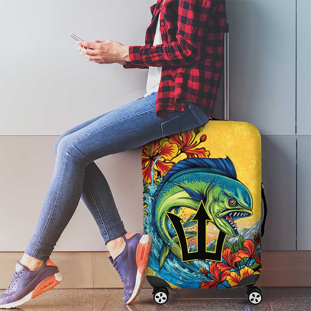 Barbados Mahi-mahi Trident Luggage Cover LT9