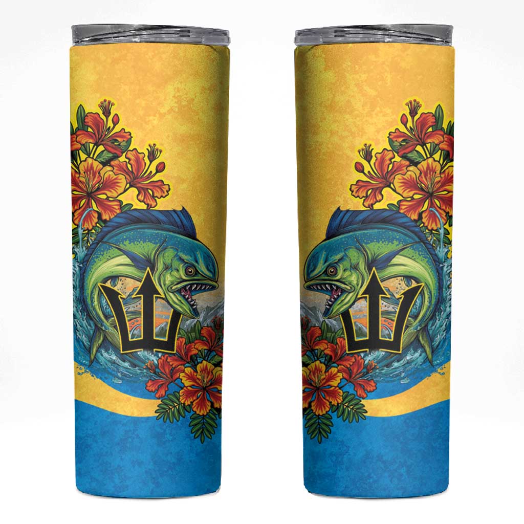 Black Barbadians Mahi-mahi Trident Skinny Tumbler LT9