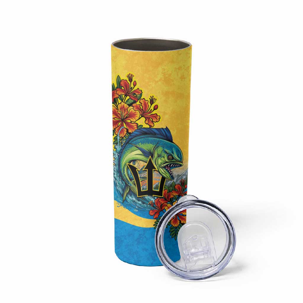 Black Barbadians Mahi-mahi Trident Skinny Tumbler LT9