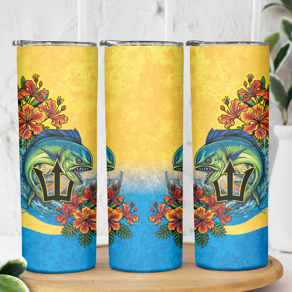 Black Barbadians Mahi-mahi Trident Skinny Tumbler LT9