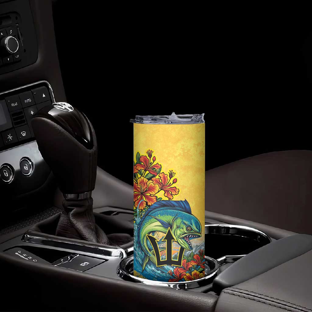 Black Barbadians Mahi-mahi Trident Skinny Tumbler LT9