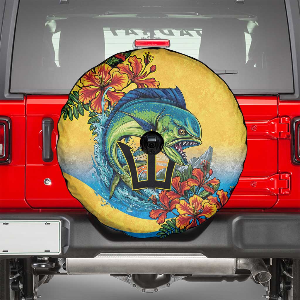 Barbados Mahi-mahi Trident Spare Tire Cover LT9