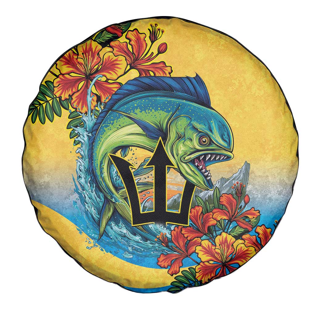 Barbados Mahi-mahi Trident Spare Tire Cover LT9