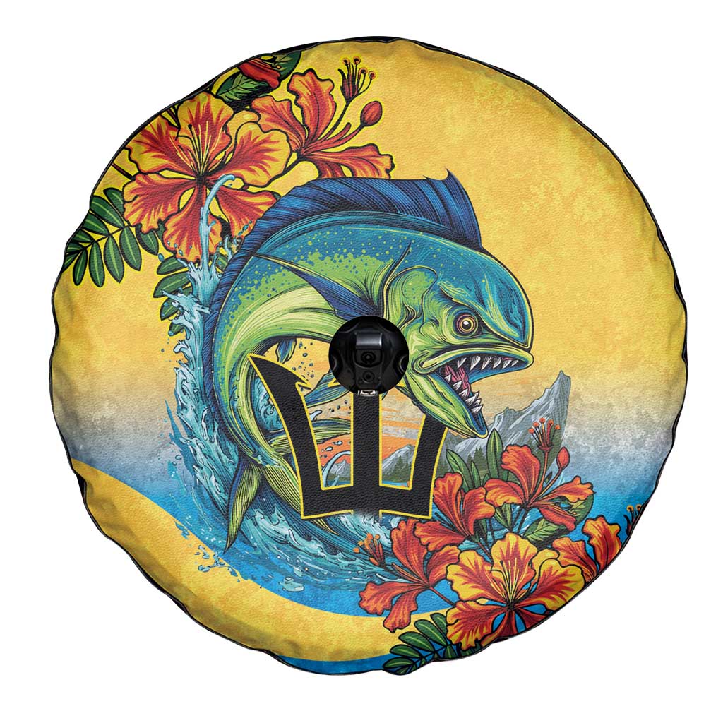 Barbados Mahi-mahi Trident Spare Tire Cover LT9