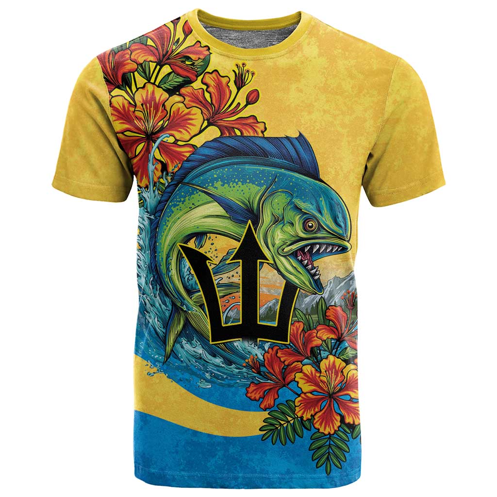 Black Barbadians Mahi-mahi Trident T shirt LT9