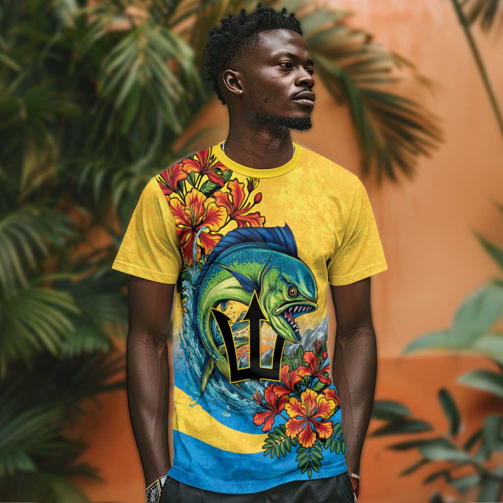 Black Barbadians Mahi-mahi Trident T shirt LT9