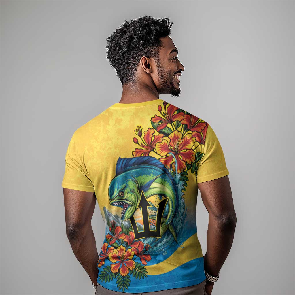 Black Barbadians Mahi-mahi Trident T shirt LT9