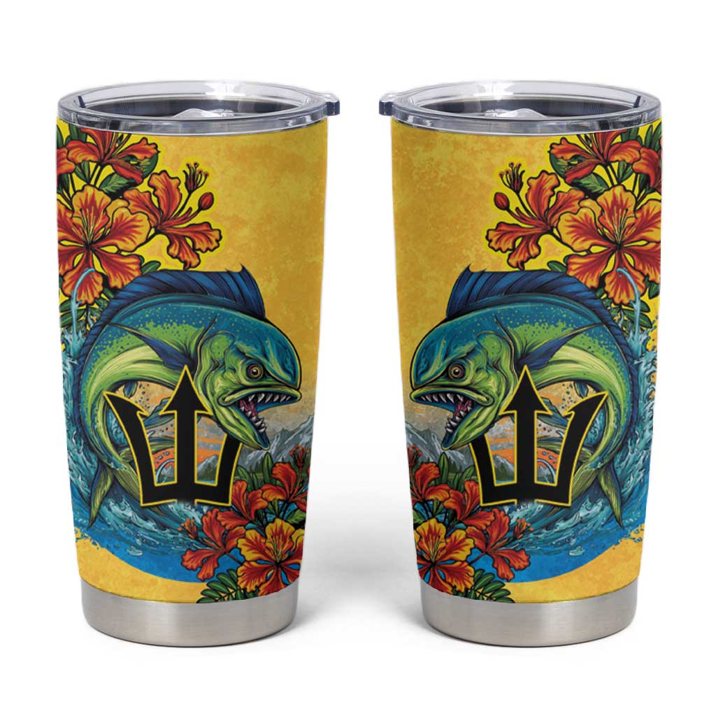 Black Barbadians Mahi-mahi Trident Tumbler Cup LT9