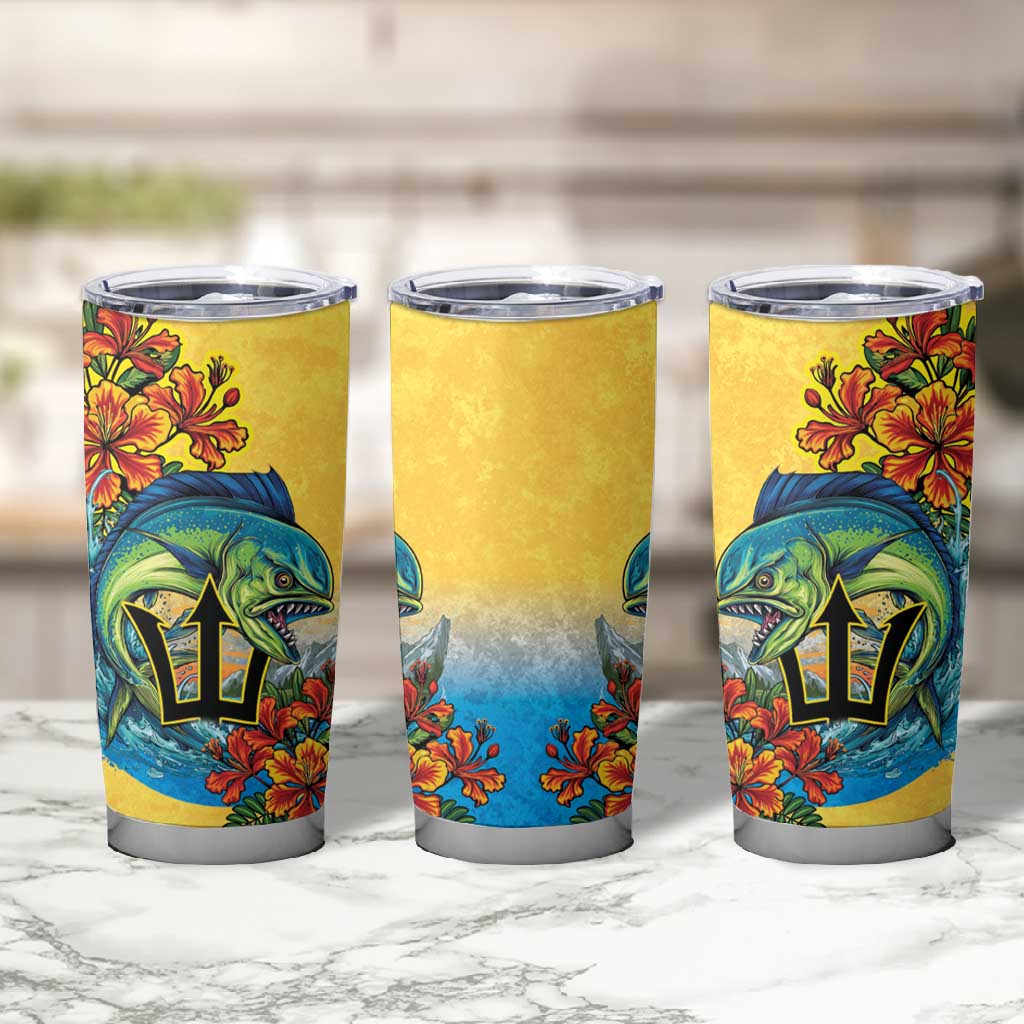 Black Barbadians Mahi-mahi Trident Tumbler Cup LT9