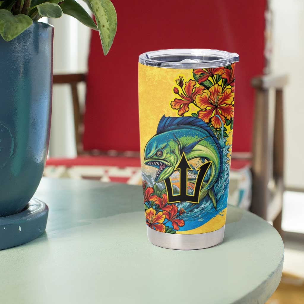 Black Barbadians Mahi-mahi Trident Tumbler Cup LT9
