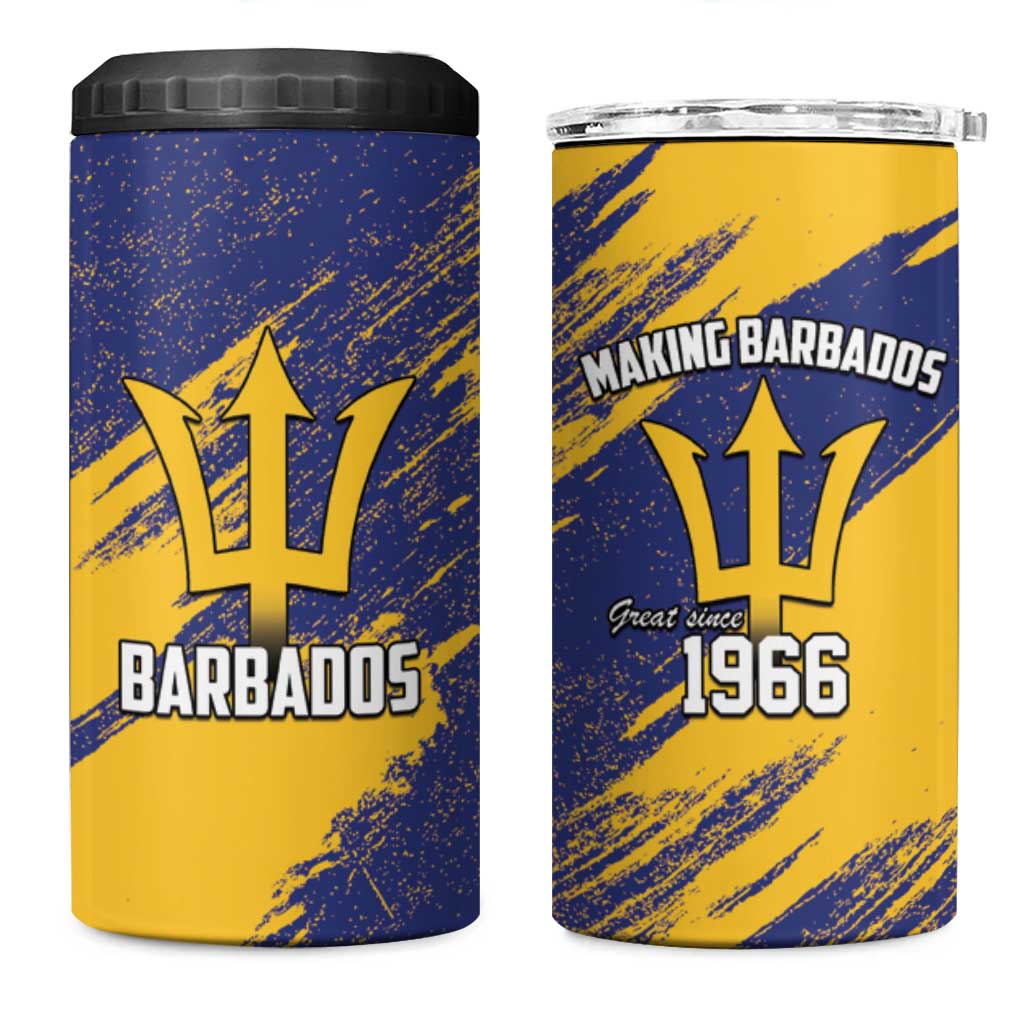 Black Barbadians Pride Est 1966 4 in 1 Can Cooler Tumbler LT9