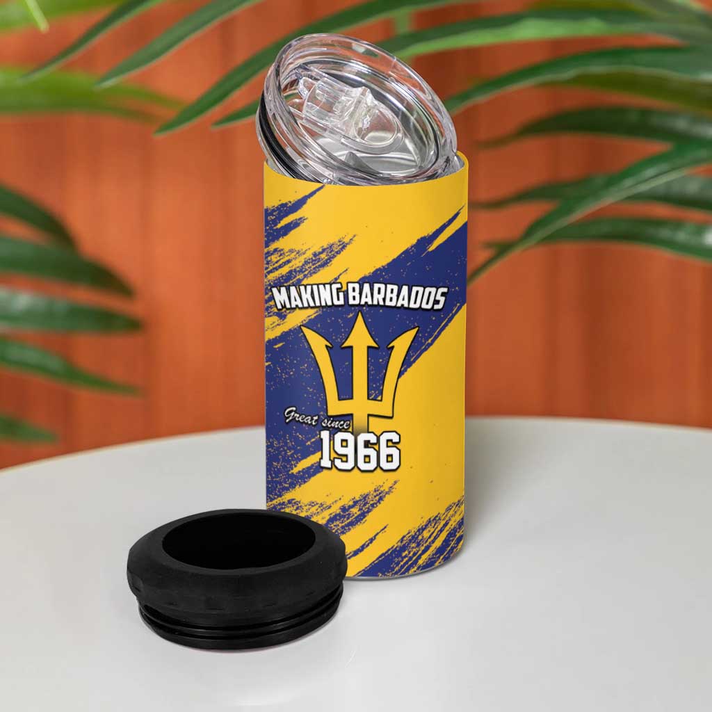Black Barbadians Pride Est 1966 4 in 1 Can Cooler Tumbler LT9