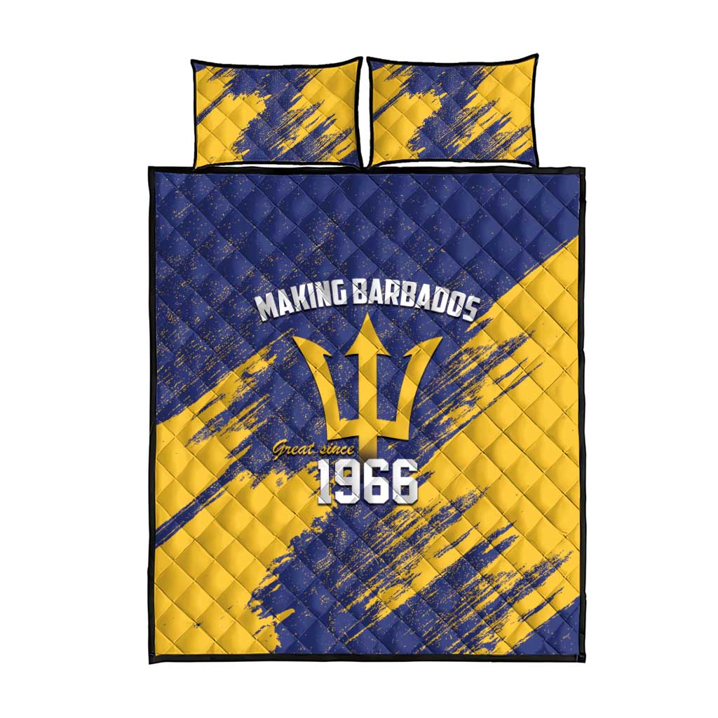 Black Barbadians Pride Est 1966 Quilt Bed Set LT9