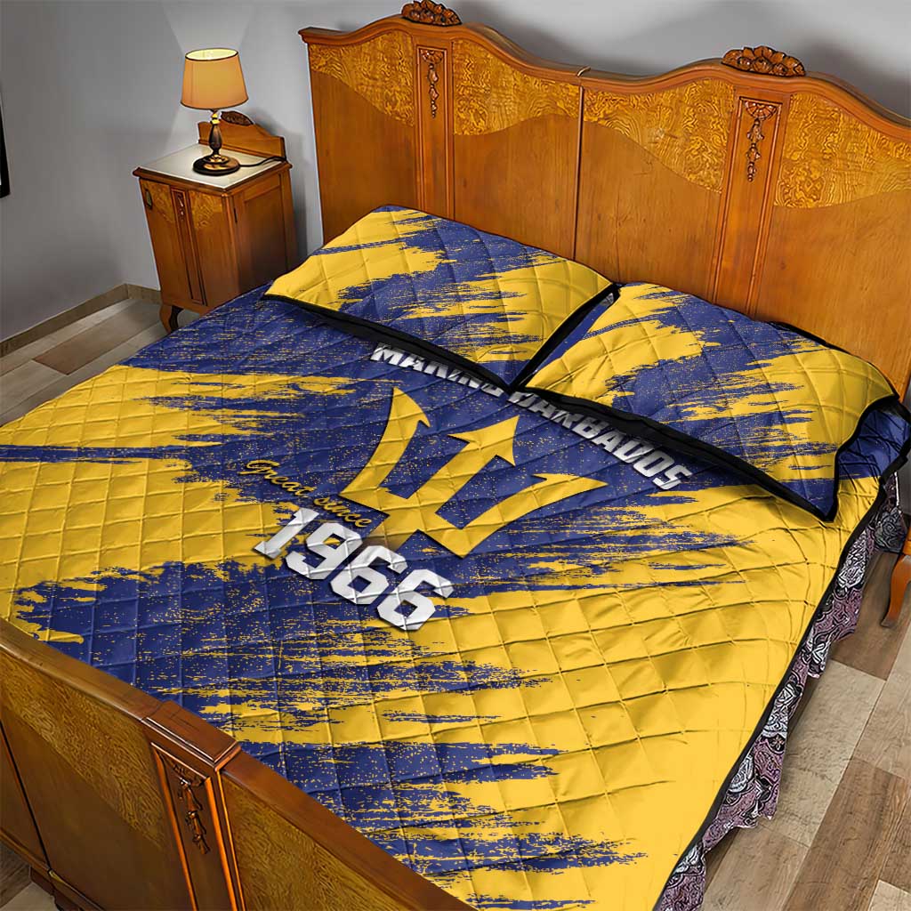 Black Barbadians Pride Est 1966 Quilt Bed Set LT9