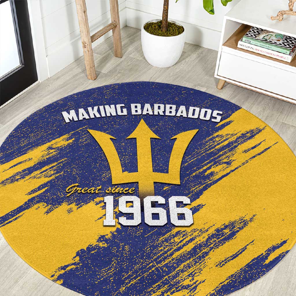 Black Barbadians Pride Est 1966 Round Carpet LT9