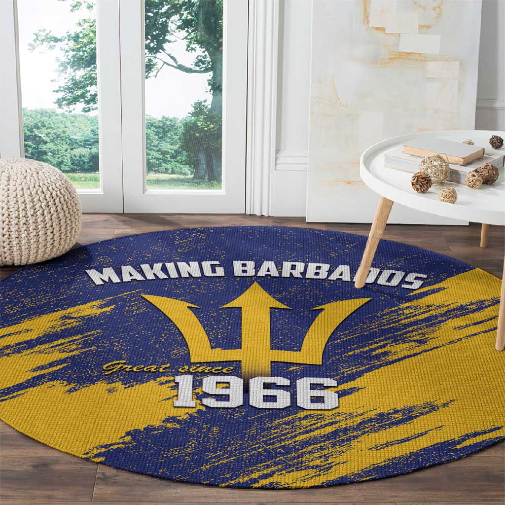 Black Barbadians Pride Est 1966 Round Carpet LT9