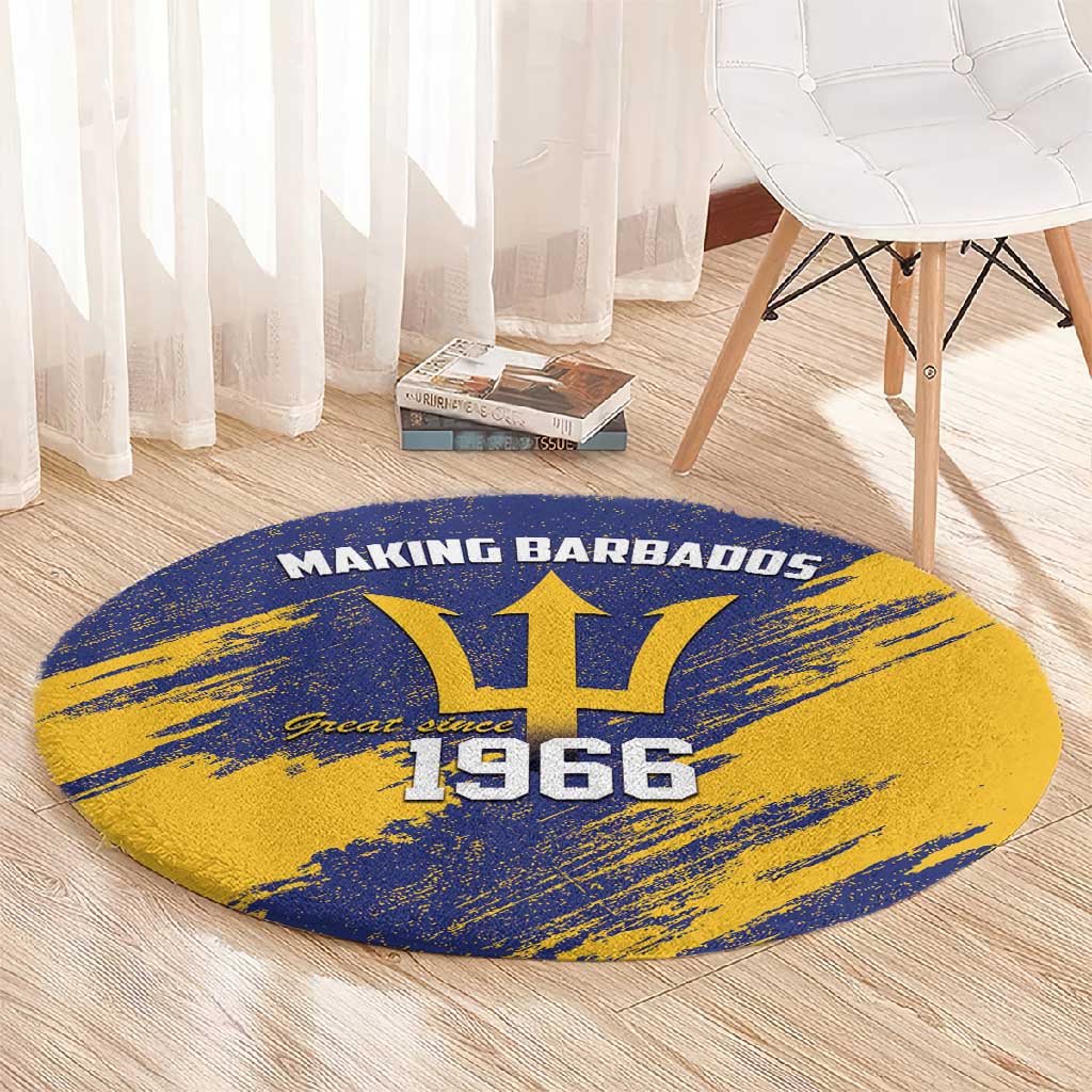 Black Barbadians Pride Est 1966 Round Carpet LT9