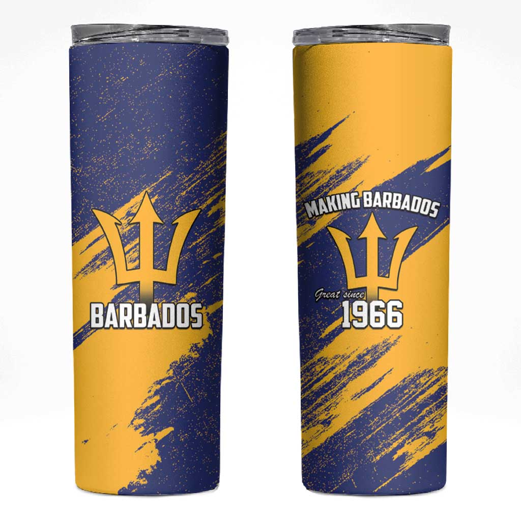 Black Barbadians Pride Est 1966 Skinny Tumbler LT9