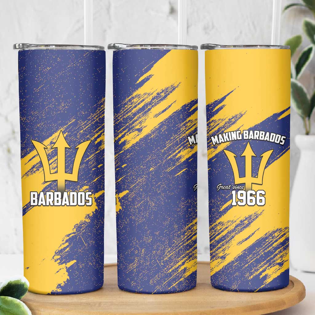 Black Barbadians Pride Est 1966 Skinny Tumbler LT9