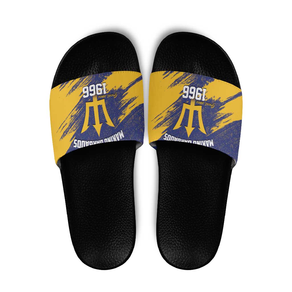 Barbados Pride Est 1966 Slide Sandals LT9