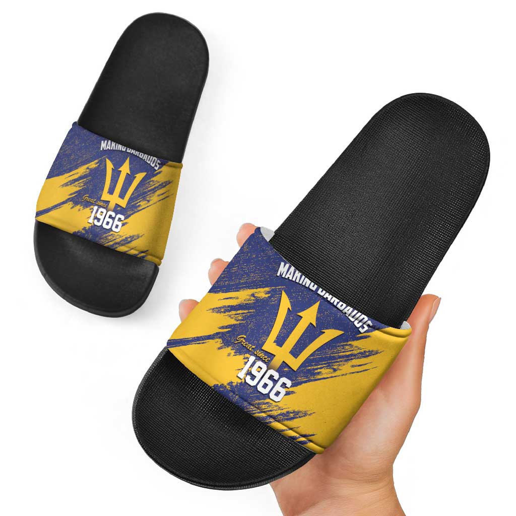 Barbados Pride Est 1966 Slide Sandals LT9