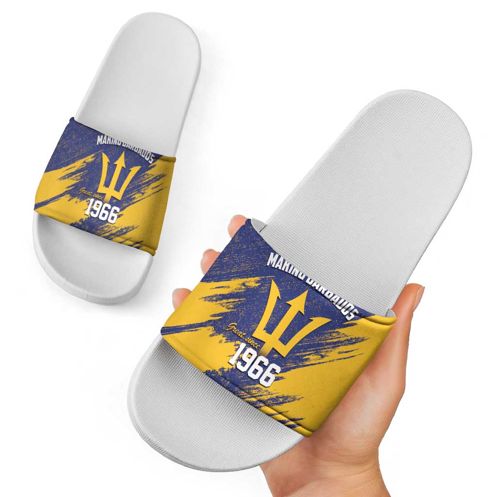 Barbados Pride Est 1966 Slide Sandals LT9