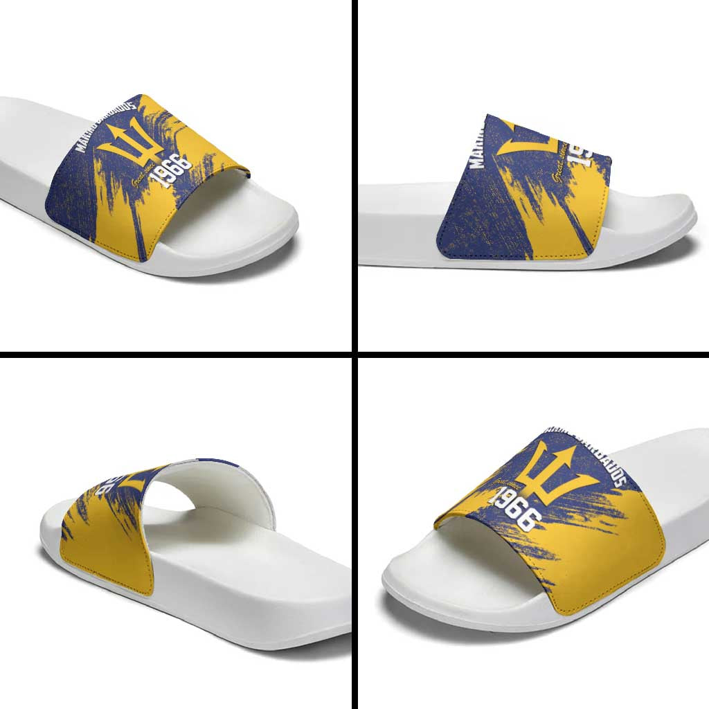 Barbados Pride Est 1966 Slide Sandals LT9