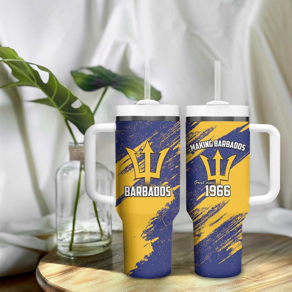 Black Barbadians Pride Est 1966 Tumbler With Handle LT9