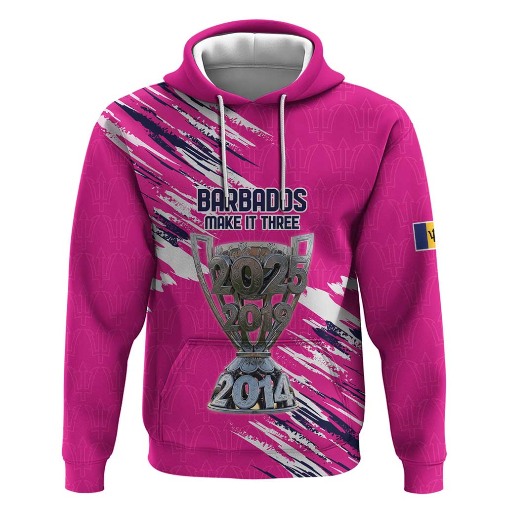 Caribbean Cricket Barbados Personalized Hoodie Make It Three 2025 is Ours LT9