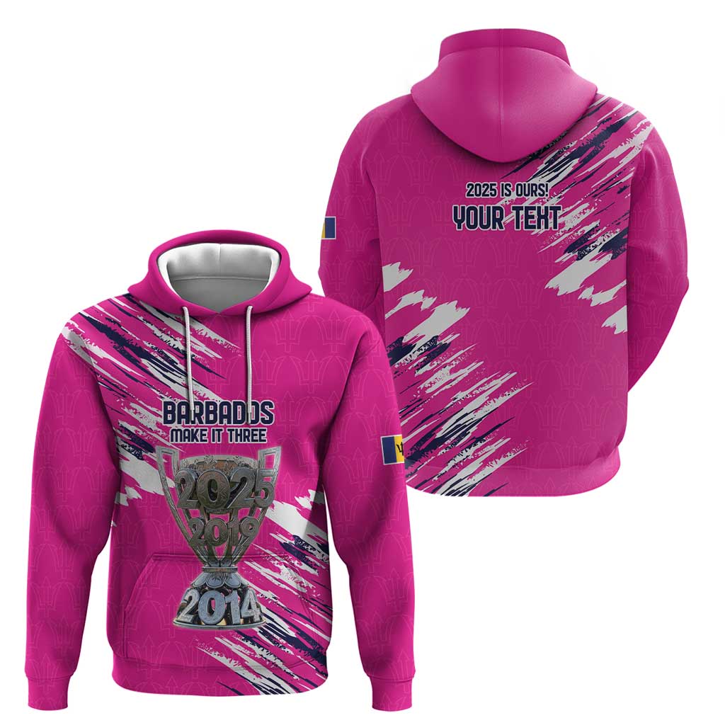 Caribbean Cricket Barbados Personalized Hoodie Make It Three 2025 is Ours LT9