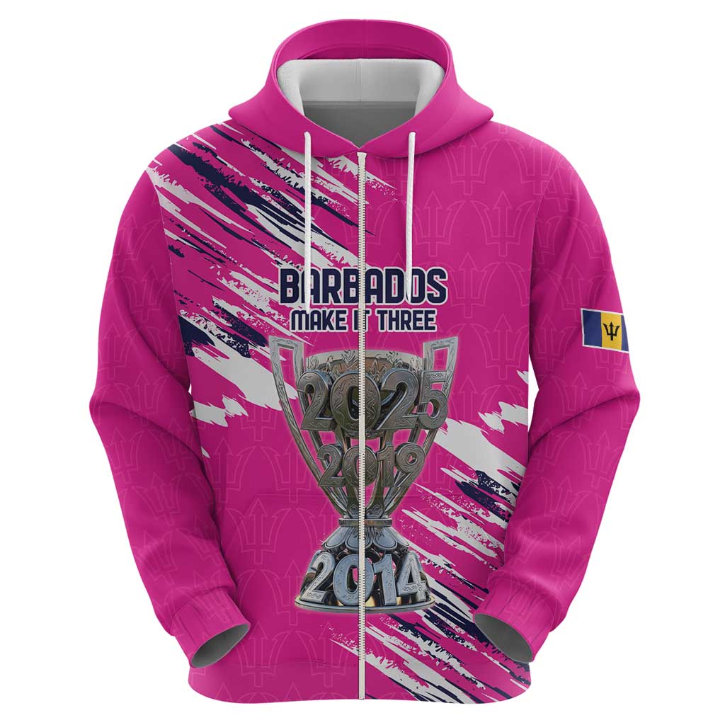 Caribbean Cricket Barbados Personalized Hoodie Make It Three 2025 is Ours LT9