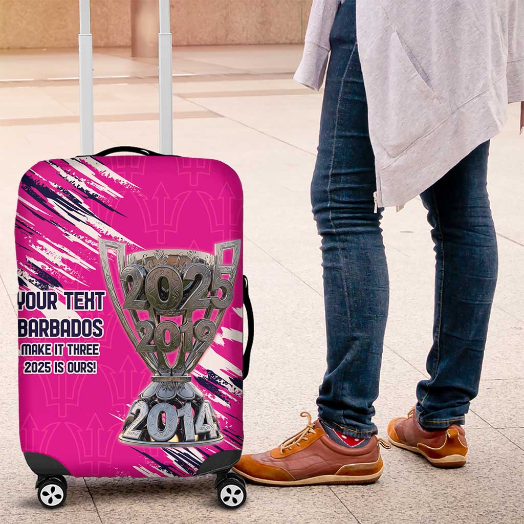 Caribbean Cricket Barbados Personalized Luggage Cover Make It Three 2025 is Ours LT9