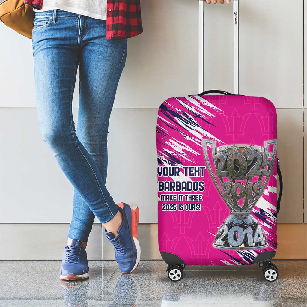 Caribbean Cricket Barbados Personalized Luggage Cover Make It Three 2025 is Ours LT9
