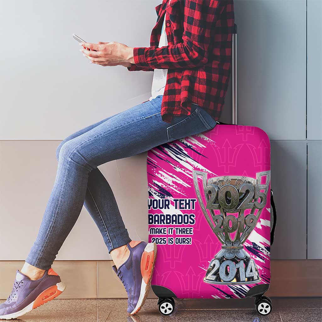 Caribbean Cricket Barbados Personalized Luggage Cover Make It Three 2025 is Ours LT9