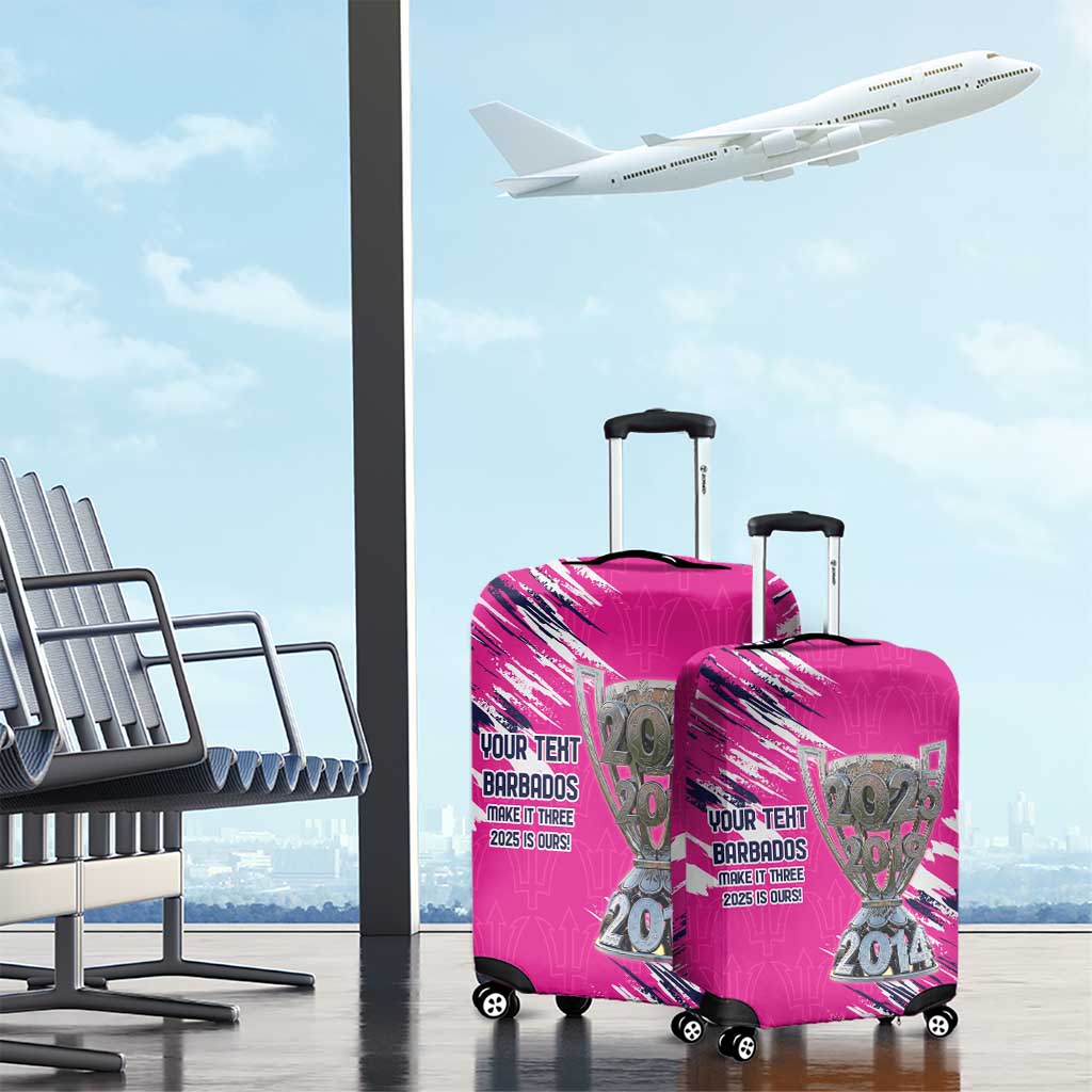 Caribbean Cricket Barbados Personalized Luggage Cover Make It Three 2025 is Ours LT9