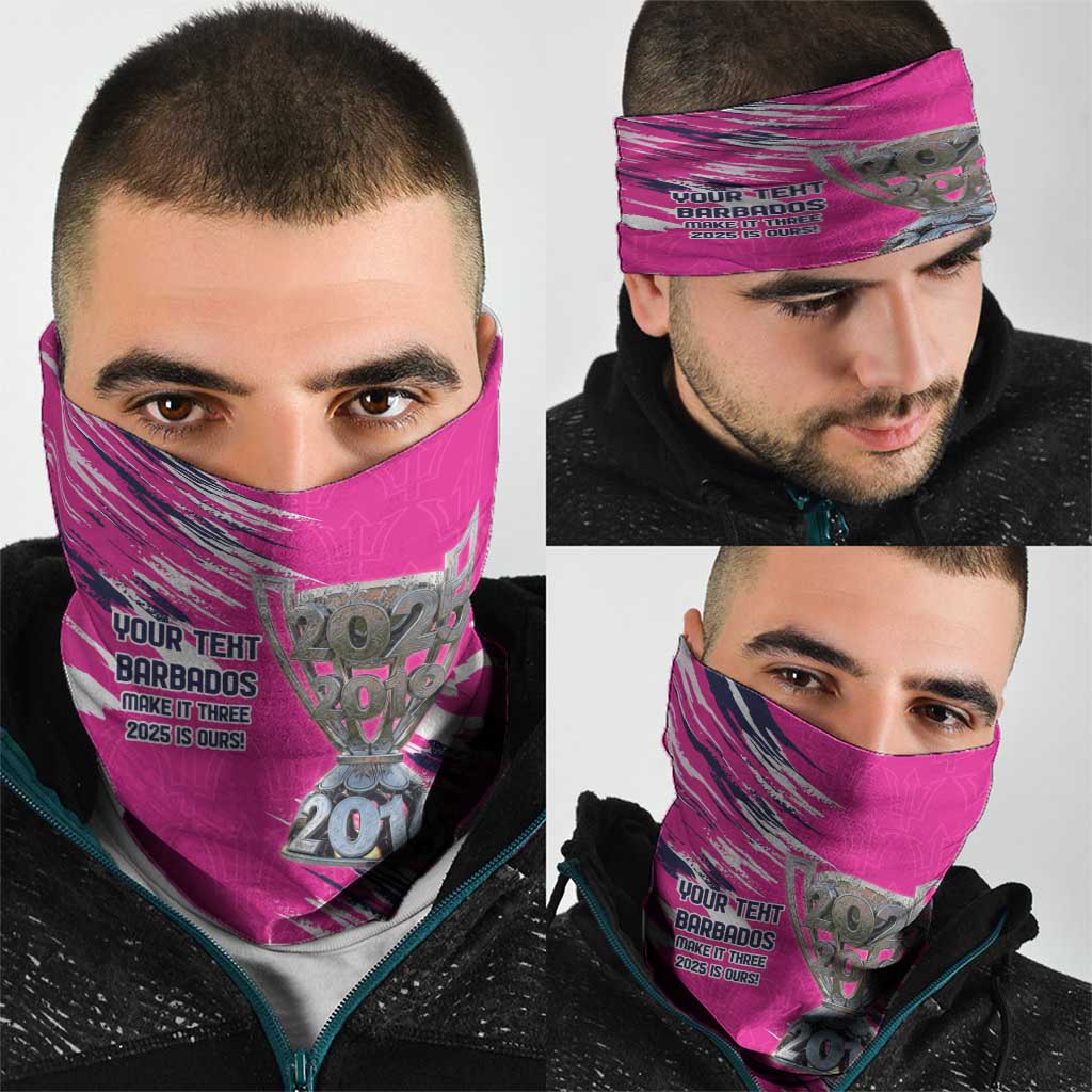 Caribbean Cricket Barbados Personalized Neck Gaiter Make It Three 2025 is Ours LT9