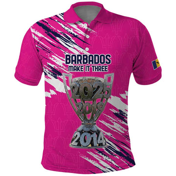 Caribbean Cricket Barbados Personalized Polo Shirt Make It Three 2025 is Ours LT9