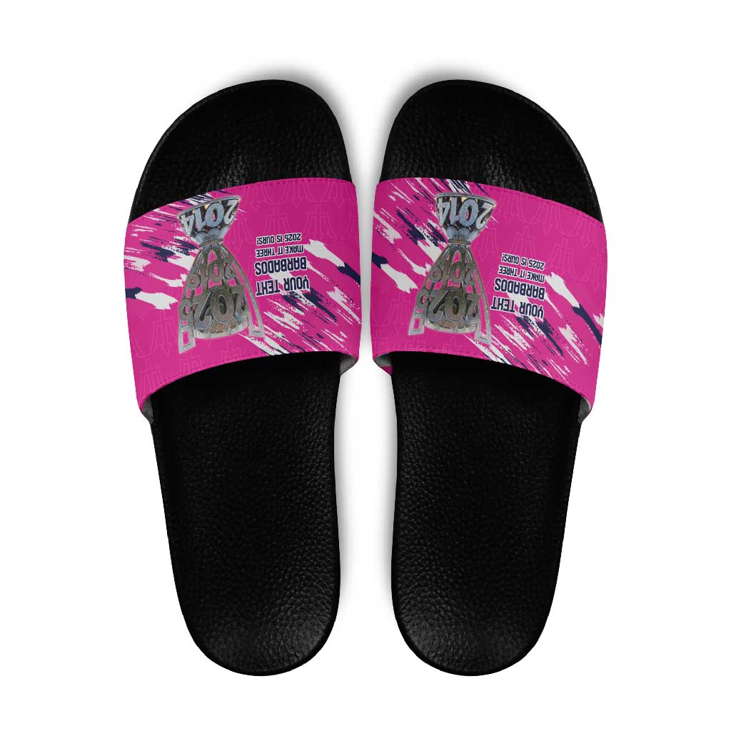 Caribbean Cricket Barbados Personalized Slide Sandals Make It Three 2025 is Ours LT9