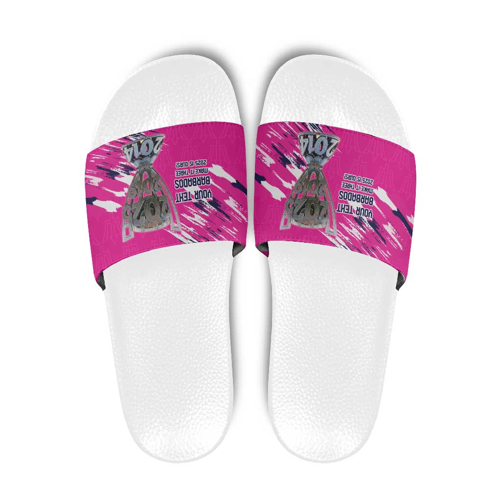 Caribbean Cricket Barbados Personalized Slide Sandals Make It Three 2025 is Ours LT9