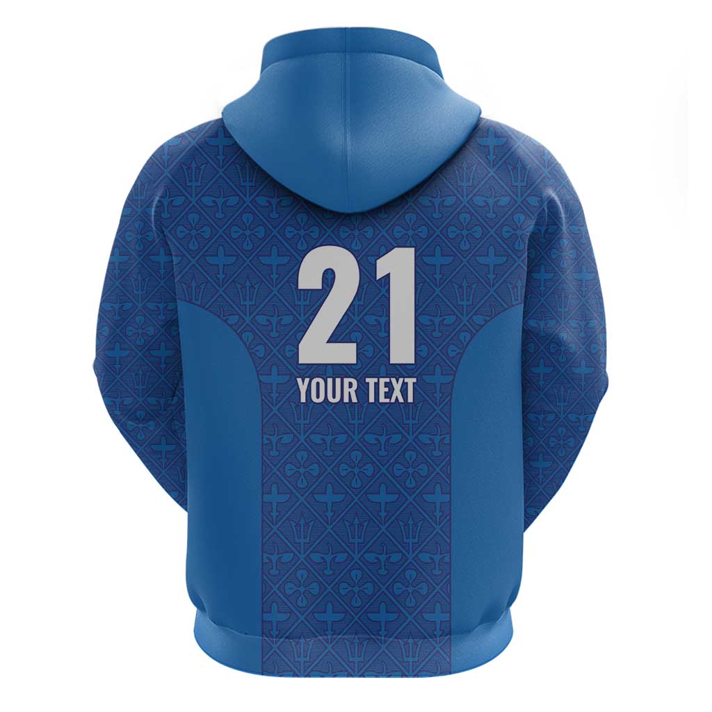 Caribbean Cricket Barbados Custom Hoodie Strike of the Tridents LT9