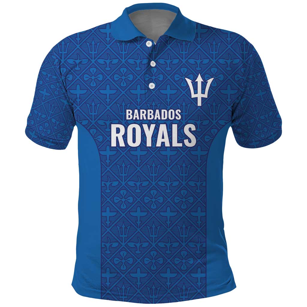 Caribbean Cricket Barbados Custom Polo Shirt Strike of the Tridents LT9